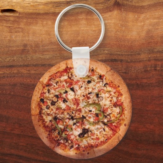 Pizza with the Works キーホルダー (正面)