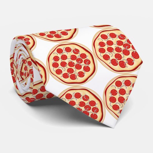 Pizza with tomatoes and onions ネクタイ (ロール)