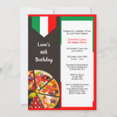 Pizza Your Wayへの招待 招待状 (正面)