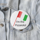 Pizzaioloの円形のバッジ 缶バッジ (インサイチュ)