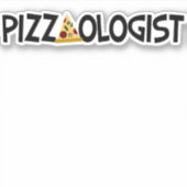 Pizzaologist - Pizza おもしろい Sticker シール (正面)