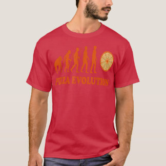 Pizzas Salami Ham Mushroom Tomato Italy Red White Tシャツ