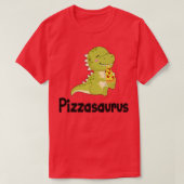 Pizzasaurus Dinosaur Eating Pizza 1293 Tシャツ (デザイン正面)