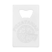 Pizzatarian Pizza クレジットカード栓抜き (裏面)