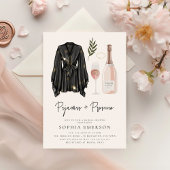 PJズ&プロセッコパジャマパーティーブライダルシャワー 招待状