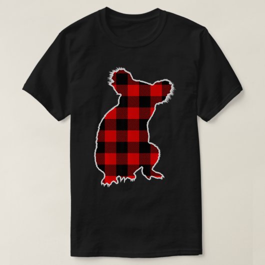 PJ Faに一致するコアラ赤水牛のプレイドベア動物 Tシャツ (デザイン正面)