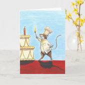 PJ McMouseのバースデー・カード カード (黄色い花)