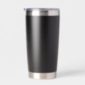 PJK ブラック 20oz サーモタンブラー / 漢字とイルカ 保温保冷タンブラー (右面)