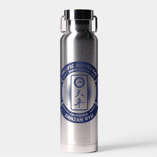 PJK 真空断熱 22oz ボトル / 青いロゴ (正面)