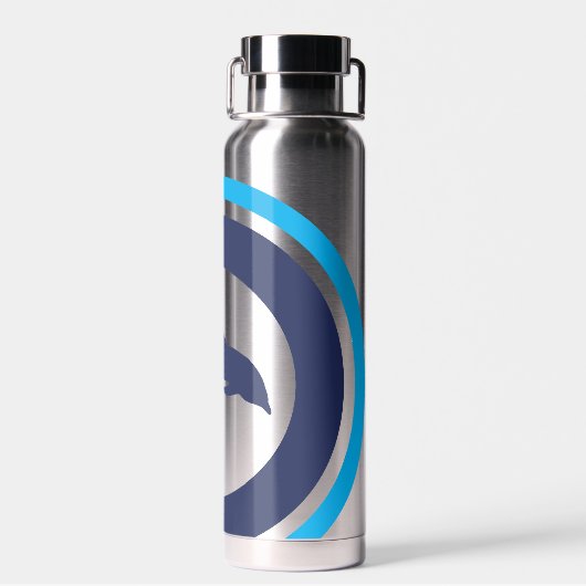 PJK 真空断熱 650ml ボトル / イルカ カット (背面)
