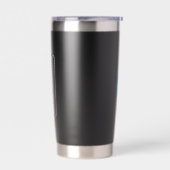 PJK Black 20oz Thermal Tumbler / kanji & dolphin 保温保冷タンブラー (左面)