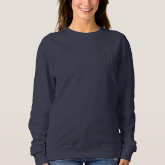 PJK Women's Navy Sweatshirt / kanji & logo スウェットシャツ