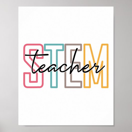 Pjmk STEM教師 科学 技術 先生 Ck To ポスター (正面)