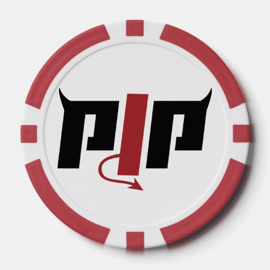 PJPホーンロゴ - Pierce Jackson Productions グッズ ポーカーチップ (正面)