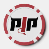 PJPホーンロゴ - Pierce Jackson Productions グッズ ポーカーチップ (裏面)