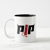 PJP Horn Logo - Pierce Jackson Productions Merch ツートーンマグカップ (左)