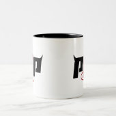 PJP Horn Logo - Pierce Jackson Productions Merch ツートーンマグカップ (中央)