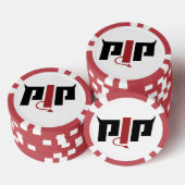 PJP Horn Logo - Pierce Jackson Productions Merch ポーカーチップ (積み重ね)
