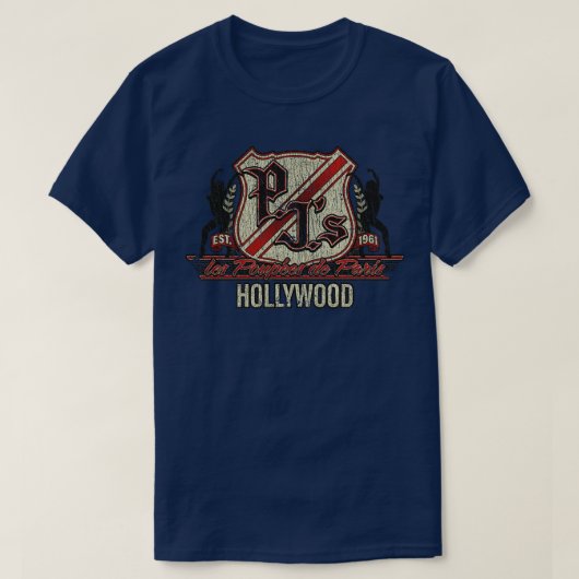 PJsナイトクラブハリウッド1961 Tシャツ (デザイン正面)