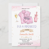 PJ's and Prosecco party invitation 招待状 (正面)
