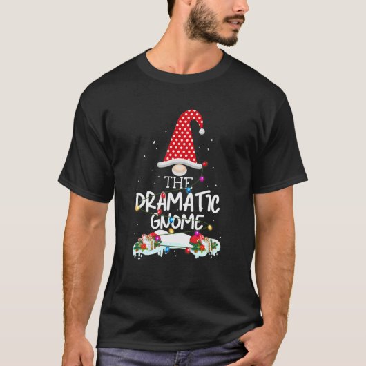 Pjs Pに一致する劇的な格言クリスマスファミリー Tシャツ (正面)