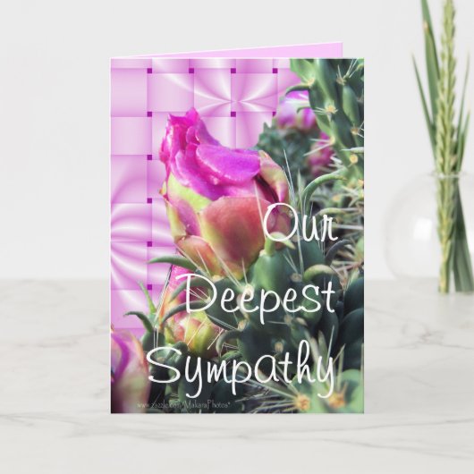 Pkサボテン開花-カスタマイズ任意の大事な行事用 カード (正面)