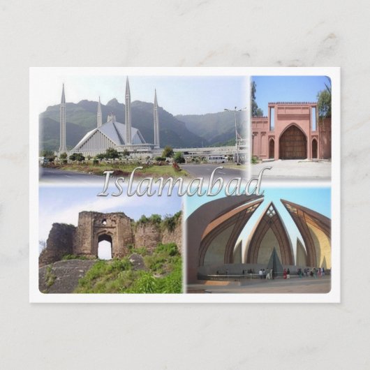 PKパキスタン – イスラマバード –  ポストカード (正面)