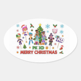 PK XD Game for video games lover 楕円形シール