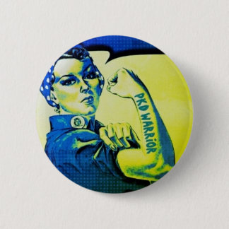 PKDの戦士の女性-認識度のレトロの入れ墨のおもしろい 缶バッジ