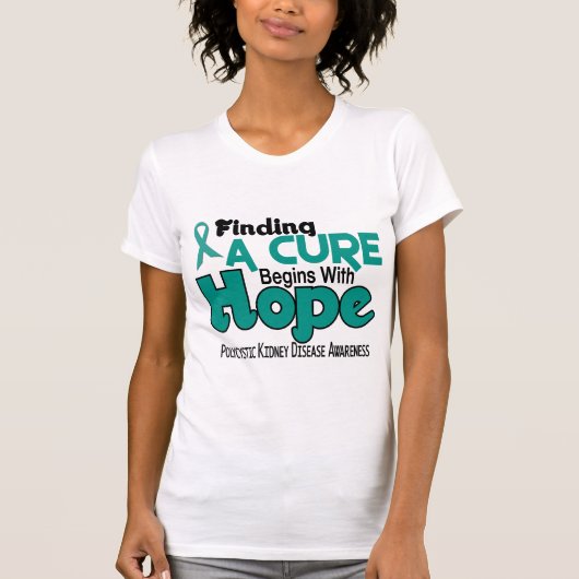PKDのPolycystic腎臓病の希望5 Tシャツ (正面)