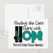 PKD多嚢胞性腎疾患希望4 ポストカード (正面/裏面)