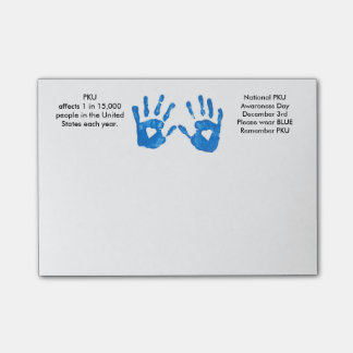 PKUの認識度のポスト・イット ポストイット