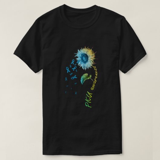 PKU認識度ひまわり Tシャツ (デザイン正面)