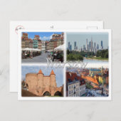 PLポーランド – ワルシャワ –  ポストカード (正面/裏面)