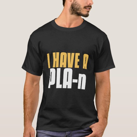 PLA-n 3Dプリンタを使用しているおもしろい Tシャツ (正面)