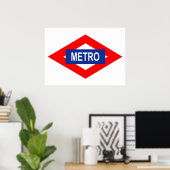 Placa de Metro de Madrid ポスター (ホームオフィス)