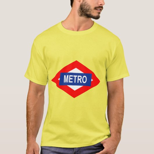 Placa de Metro de Madrid Tシャツ (正面)