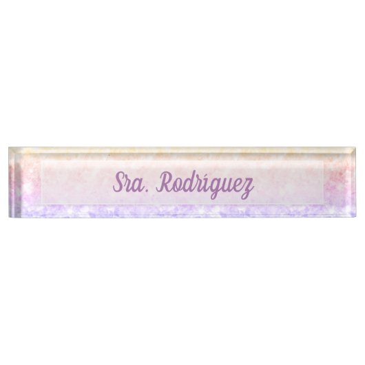 Placa de nombreパラグラフのescritorioの机の名札 デスクネームプレート (正面)