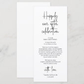 Place モダン Setting Dinnerパーティーサンキューカード プログラム (正面/裏面)