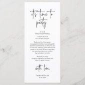 Place モダン Setting Dinnerパーティーサンキューカード プログラム (正面)