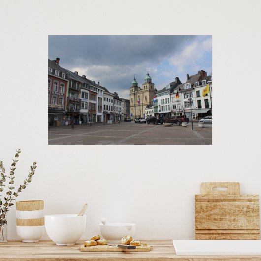 Place Albert 1er, Malmedy, Belgium ポスター (キッチン)