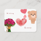 Place card プレイスカード (裏面)