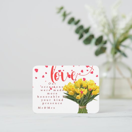 Place card プレイスカード (スタンド正面)