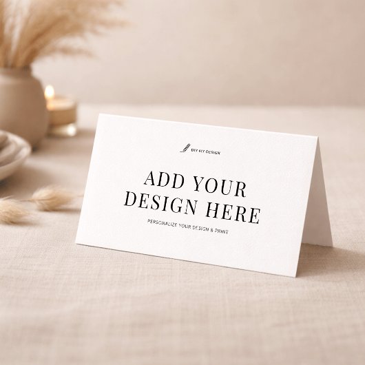 Place Card Printing Custom Artwork Bi-Fold Cards プレイスカード