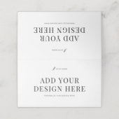 Place Card Printing Custom Artwork Bi-Fold Cards プレイスカード (外部開封)