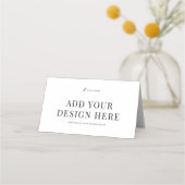 Place Card Printing Custom Artwork Bi-Fold Cards プレイスカード (正面)