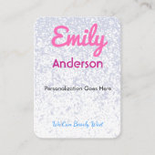 Place Cards Custom Printed Guest Seating | Elegant プレイスカード (正面)