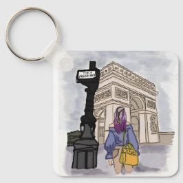 Place Charles de Gaulle Paris. キーホルダー