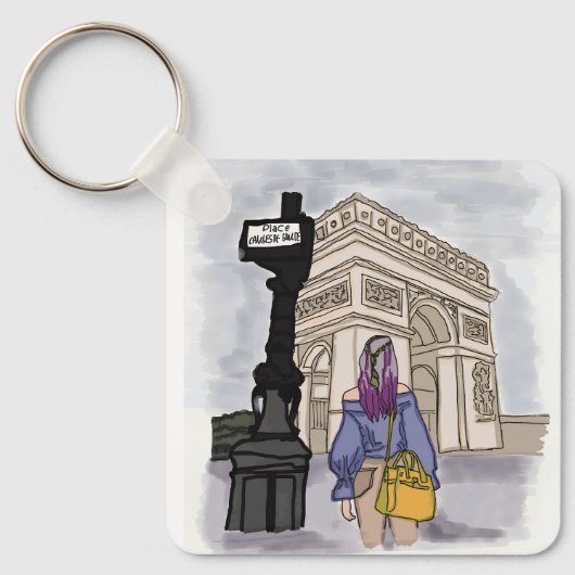 Place Charles de Gaulle Paris. キーホルダー (正面)