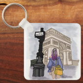 Place Charles de Gaulle Paris. キーホルダー (正面)